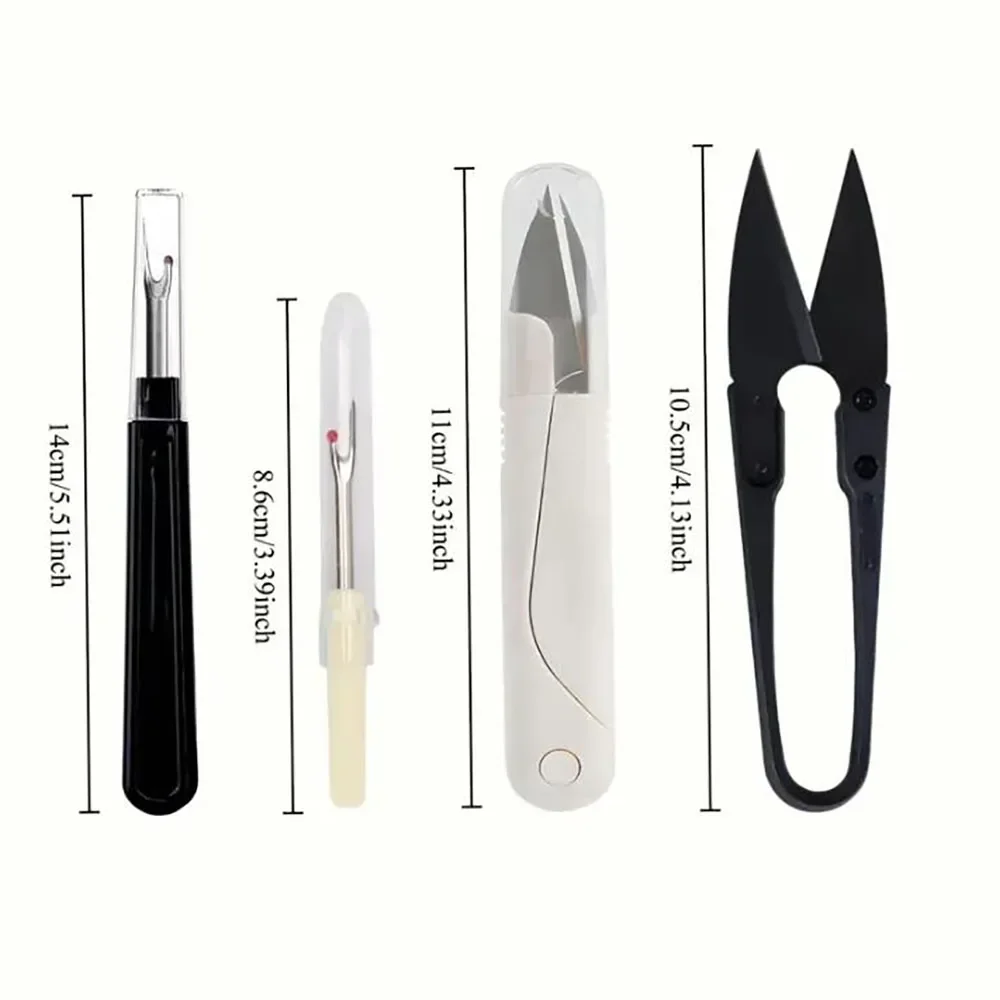 4/5Pc Seam Ripper Thread Cutter Remover Kit Unpicker,Seam Ripper&Thread Cutter Scissor for Sewing Stitch Ripper Needlework Craft