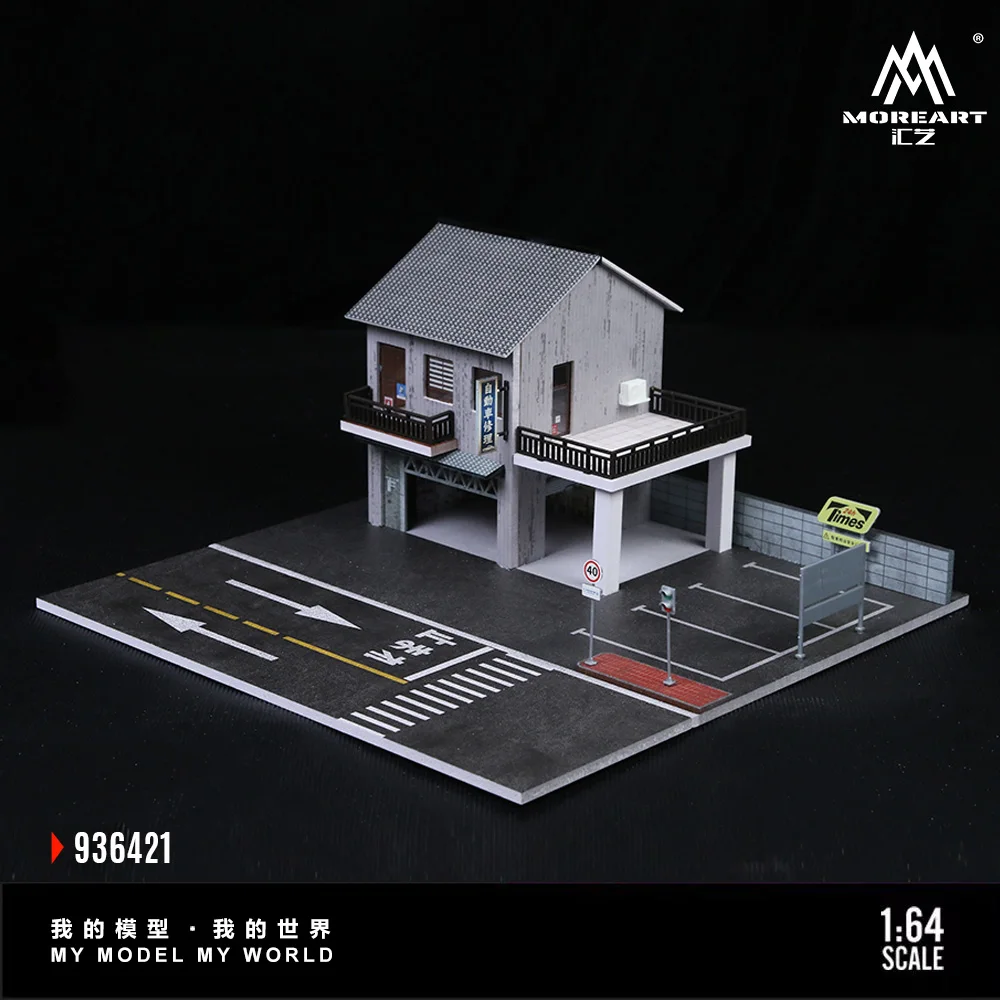 TimeMicro+MoreArt 1:64 Escena de ensamblaje con temática de luz neón, versión iluminada