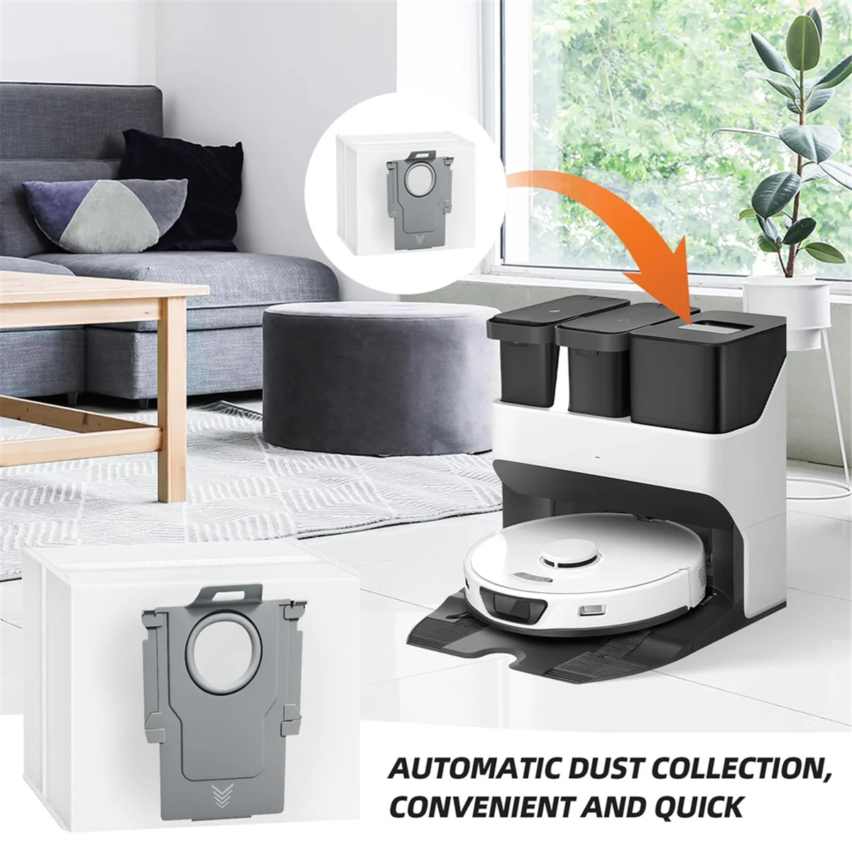 FZFZ 14팩 대용량 진공백 (Q5, Q5 Pro+, Q8 MAX, Q8Max+, MAX, S8 Pro Ultra, S8, S7 MAX 진공청소기용)