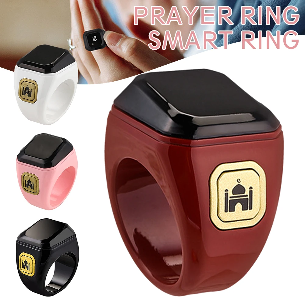 

Muslims Islamic Prayer Time Reminder Rings Portable Lightweight Azan Alarm Clock For Women Men