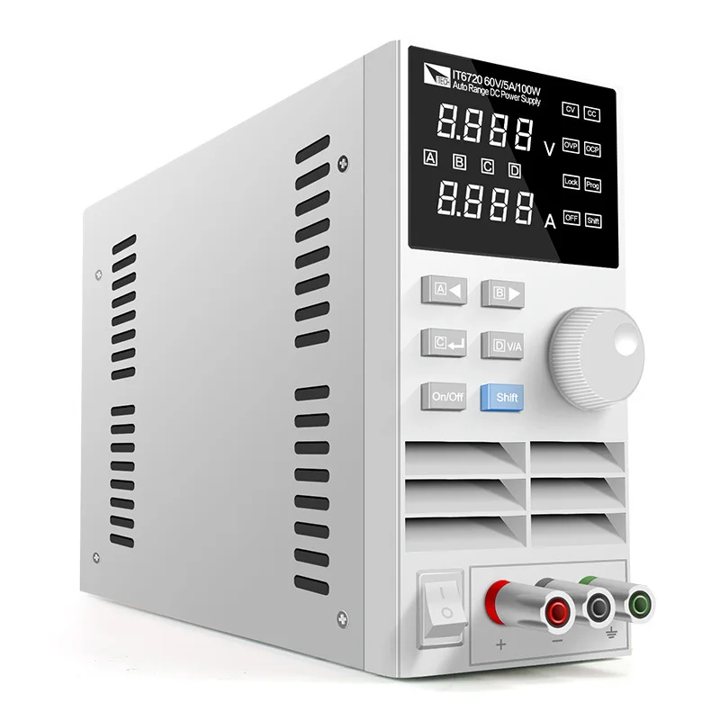 ITECH IT6720 DC Power Supply 60V/5A/100W Adjustable Lab Bench Power Supply Coarse and Fine Adjustments CC & CV