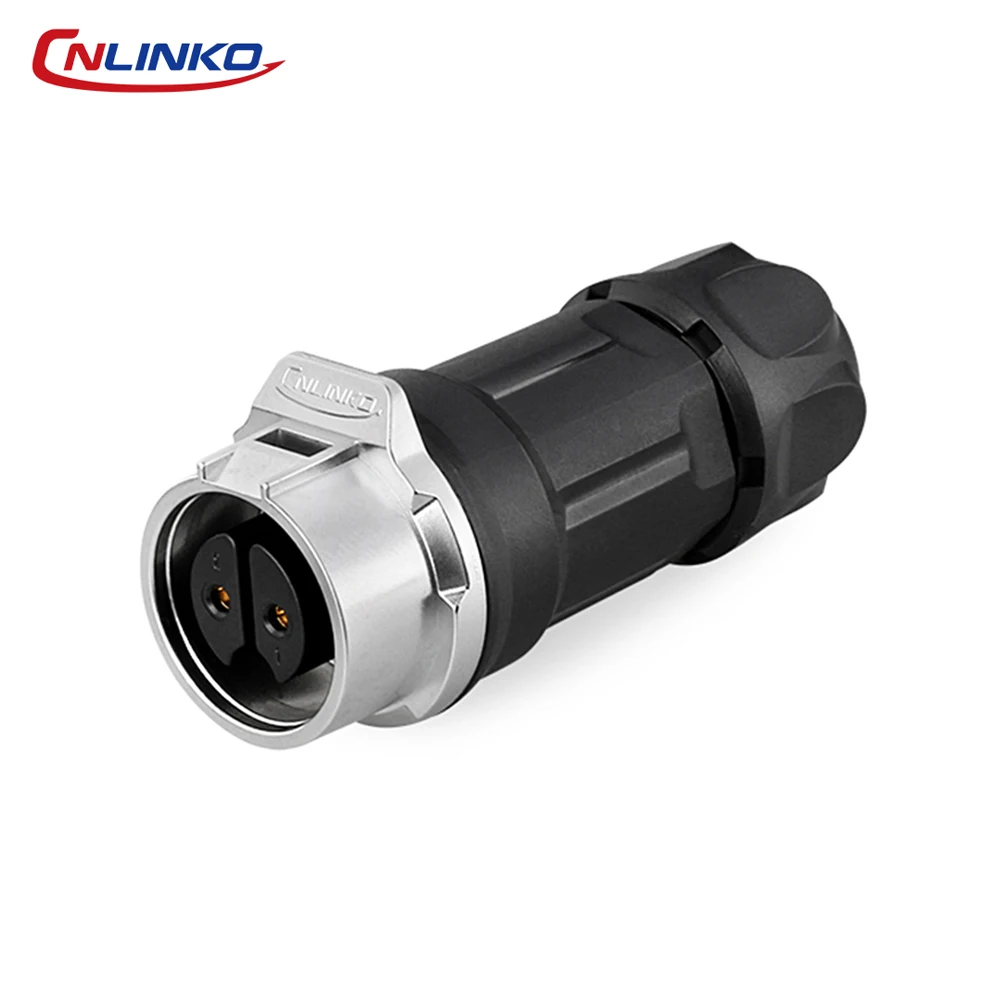 CNLINKO LP16 2-9 Pin In-line Waterproof Connector IP68 Semi-Metal Solder Type Circular Aviation Plug & Socket for Cable-to-Cable