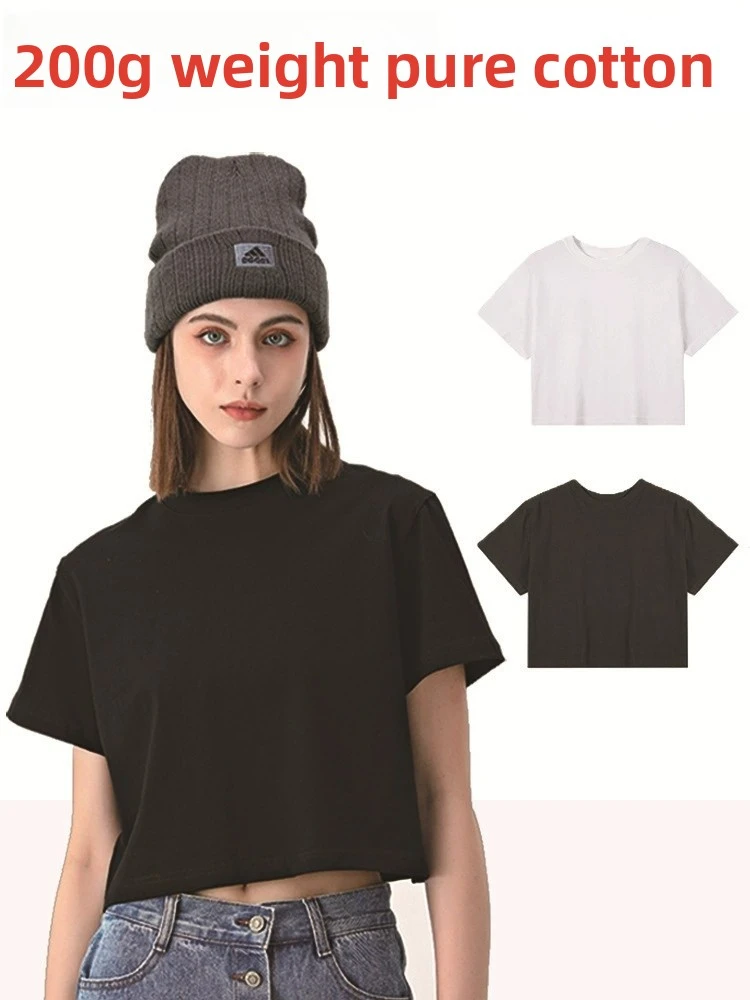 

Spice Girl Vintage Slim-fit Short Sleeve Tshirts Summer Print Gothic Tee Y2k Aesthetic Punk Casual Grunge TopOpen navel round ne