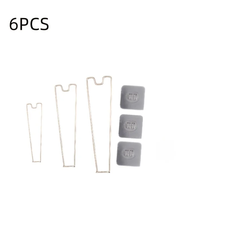 6Pcs Stainless Steel Picture Frame Stand,3 Adjustable Heights Sturdy Clamp Display Holder,Large/Medium/Small Sizes for DeskPhoto