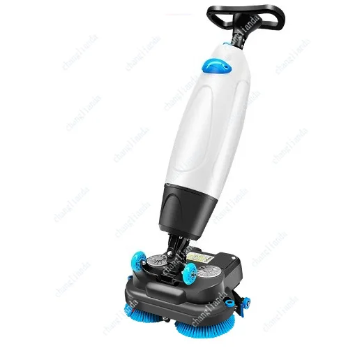 Double Brush Portable Mini Floor Scrubber Multifunctional Carpet Mopping Cleaner Household Indoor Cleaning Appliance Accessory