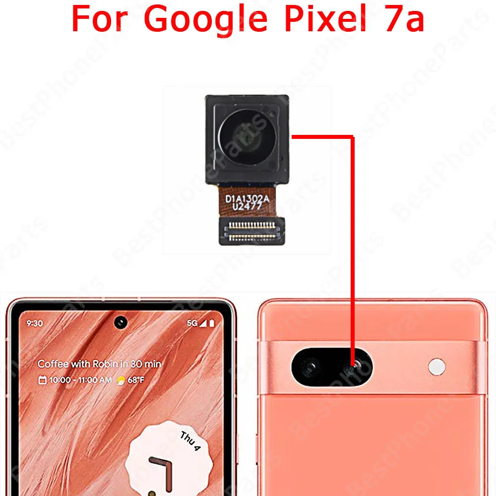 Front Backside Back View Facing Camera For Google Pixel 6 Pro 6a 7 7a Fold Rear Selfie Big Camera Module Replacement