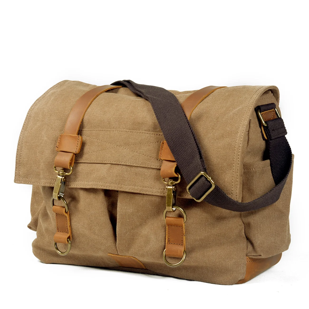 

New casual canvas bag men's messenger bag leisure riding shoulder bag large capacity men's outdoor messenger bag