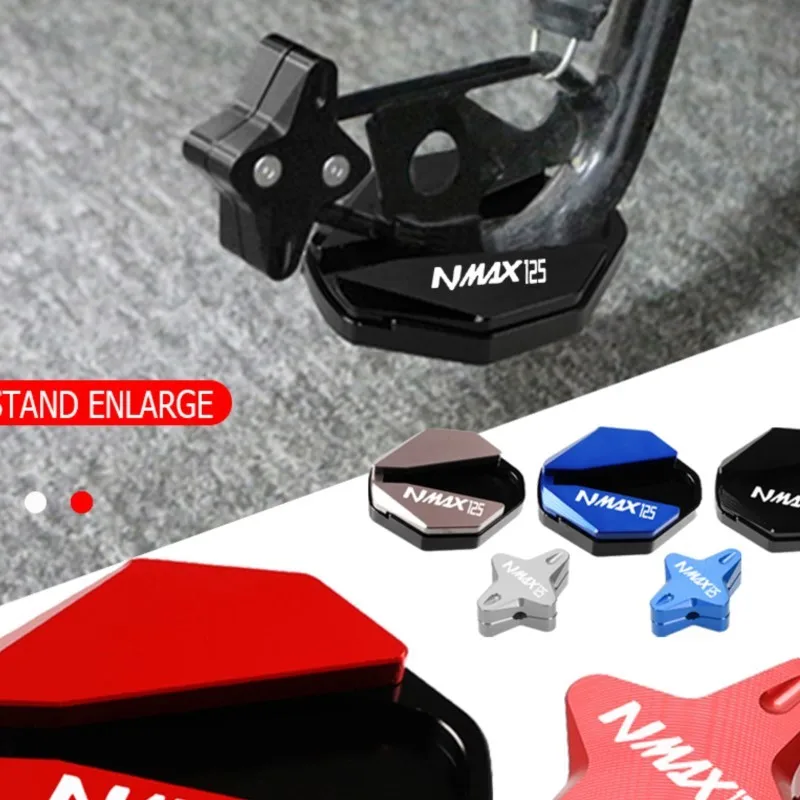 Motorcycle Side Stand Enlarge FOR YAMAHA NMAX125 NMAX-155 2020 2021 2022 2023 NMAX 125 Pad Kickstand Support Extension Plate