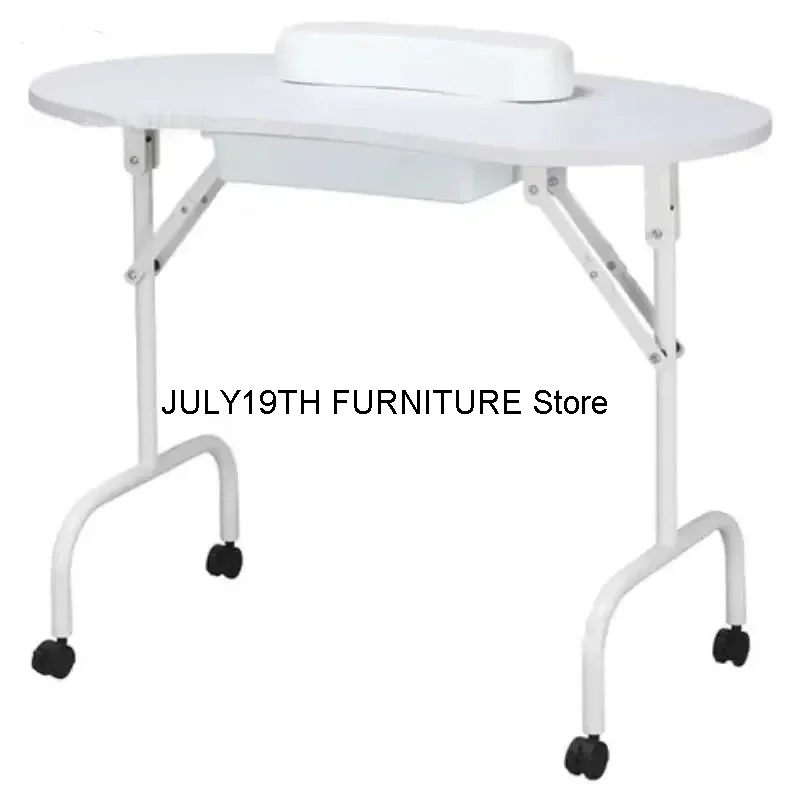 Foldable Nail Table for Nail Technician Designer Professional Nail Tables Salon Furniture Simple Creative Storage Manicure Table