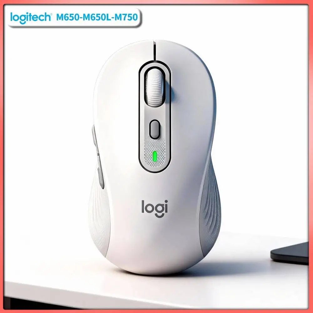 Ergonomic M750 Wireless Mouse - Custom Shortcut Function Buttons, 4000 DPI Precision, Dual Connection, Desk Pick Tool