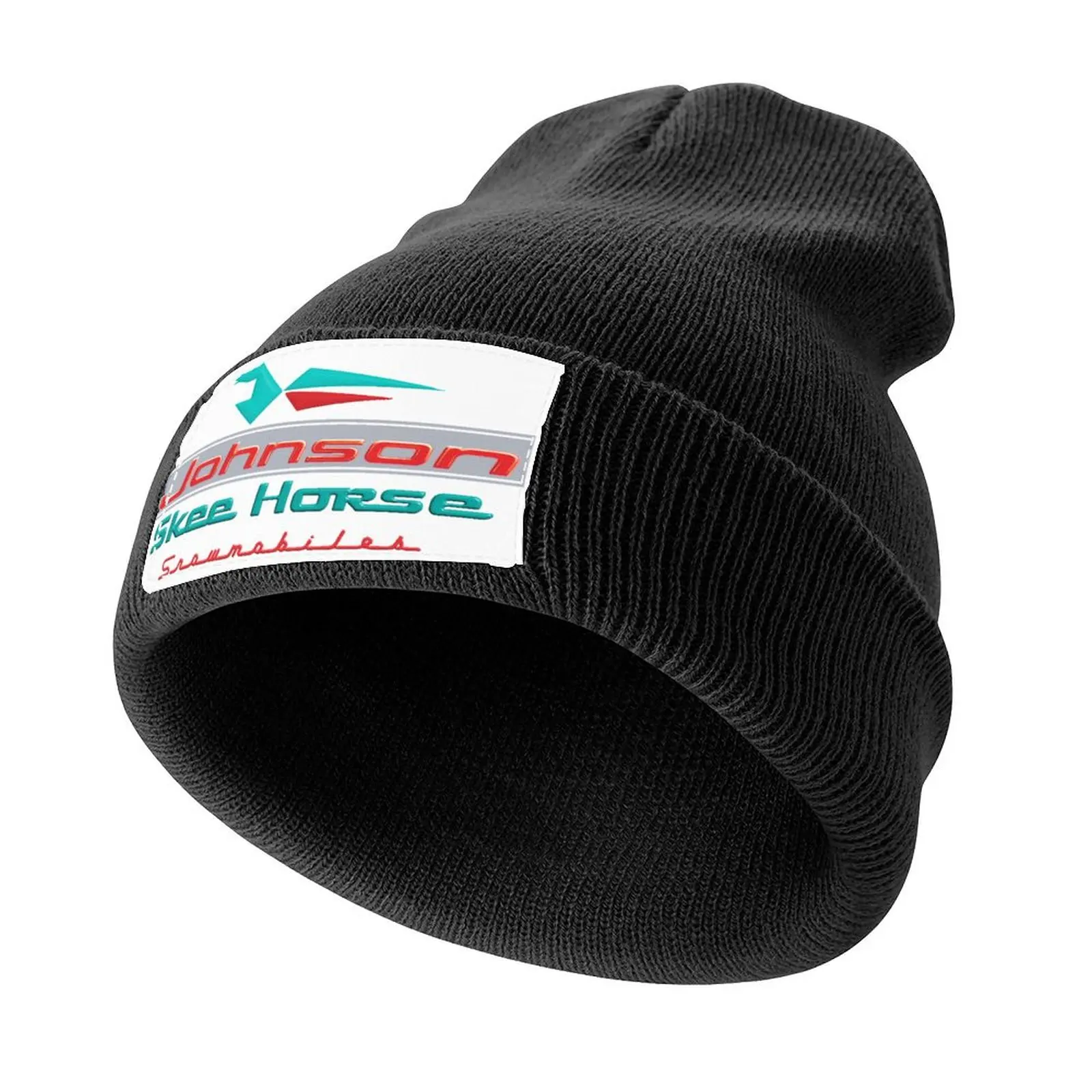 Johnson Skee Horse Vintage Snomobiles by OMC Knitted Cap funny hat Sports Cap Thermal Visor Big Size Hat Woman Men's