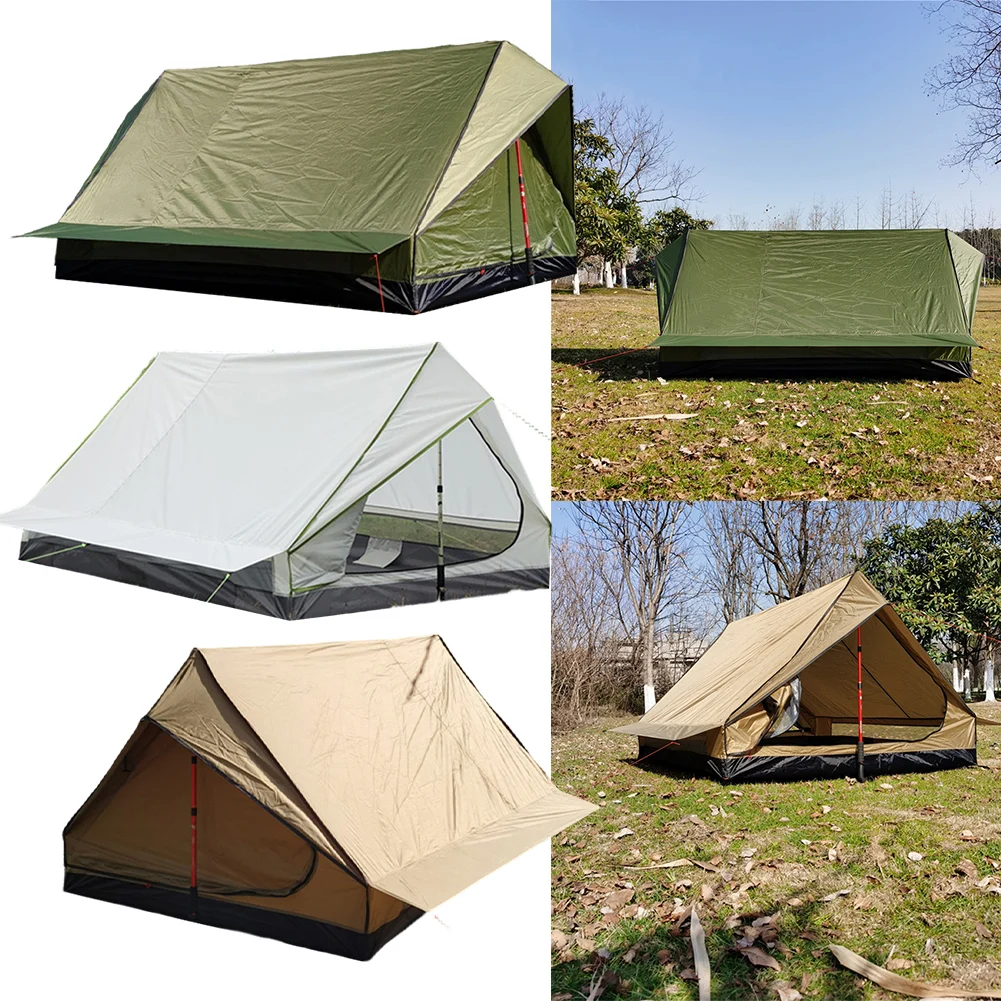

Ultra-Lightweight No-Pole Camping Tent Waterproof Cabin Spine Tent For Easy To Set Up Outdoor Camping Accessories
