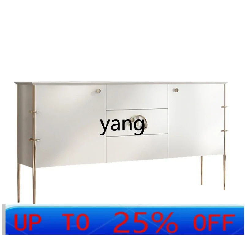 

LMM Affordable Luxury Style Dining Edge Tea Cabinet Modern Minimalist Living Room Wall Storage High Cabinet