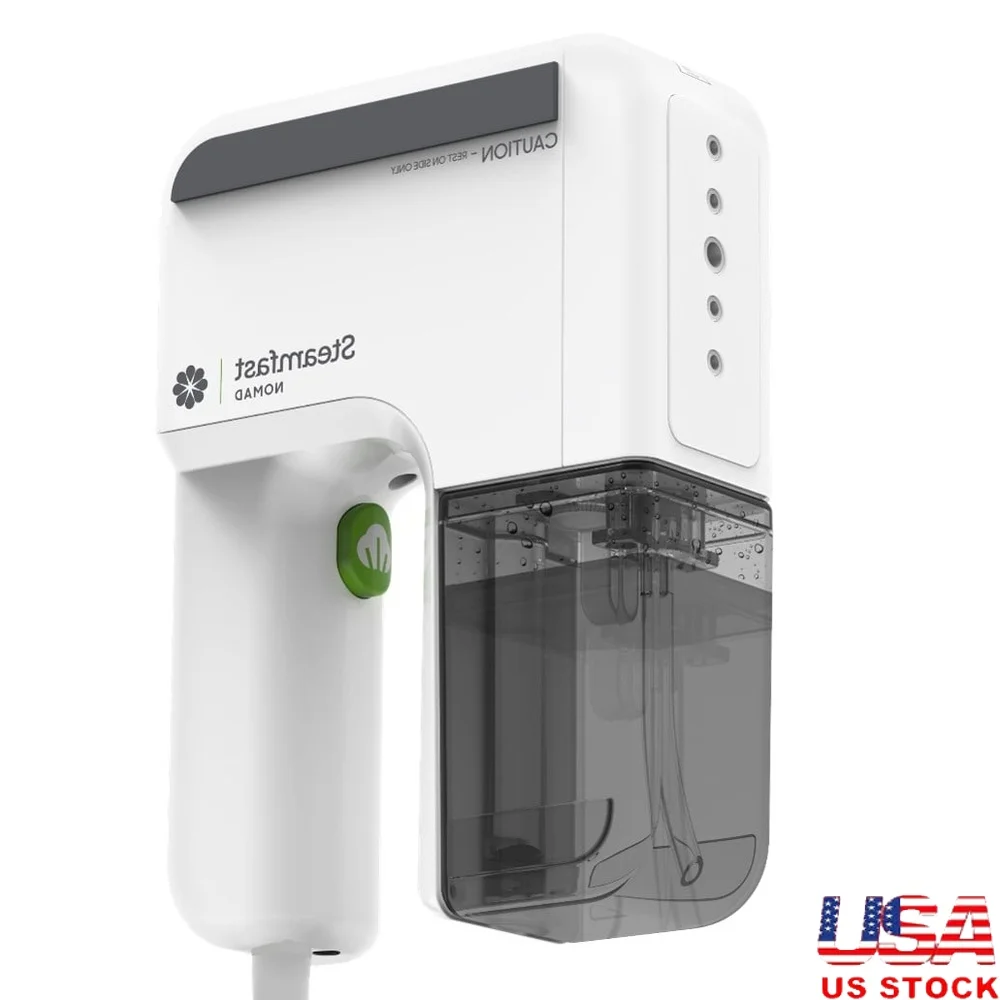 

Компактный портативный ручной отпариватель для одежды, 800 Вт, резервуар на 5 унций, легкий дорожный дизайн, съемный резервуар для воды с автоматическим отключением