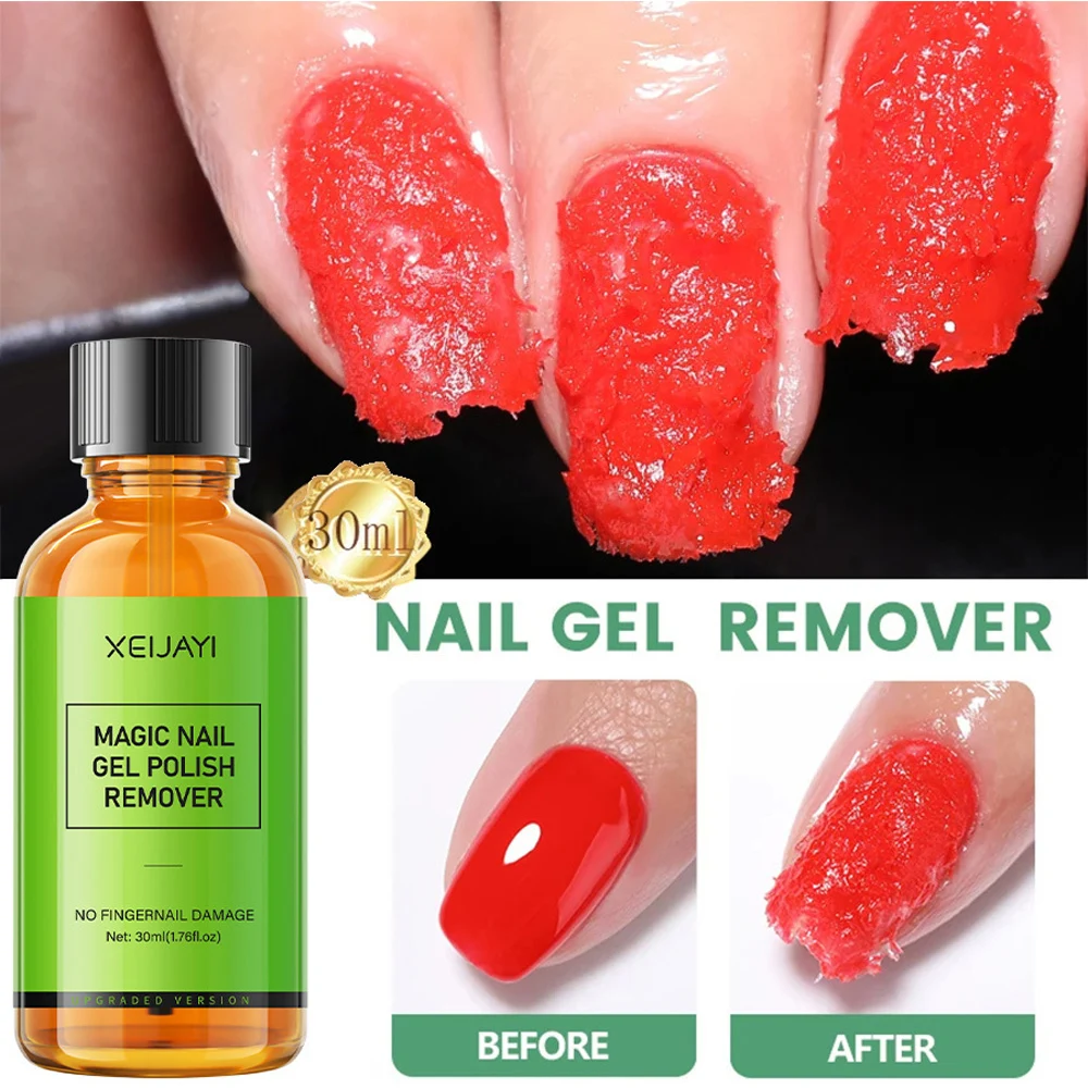 30Ml Nagelgellak Met Hoge Capaciteit Verwijderaar Vloeibare Magische Burst Gule Manicure Laag Semi-Permanet Nail Art Verwijderingsgel Tools