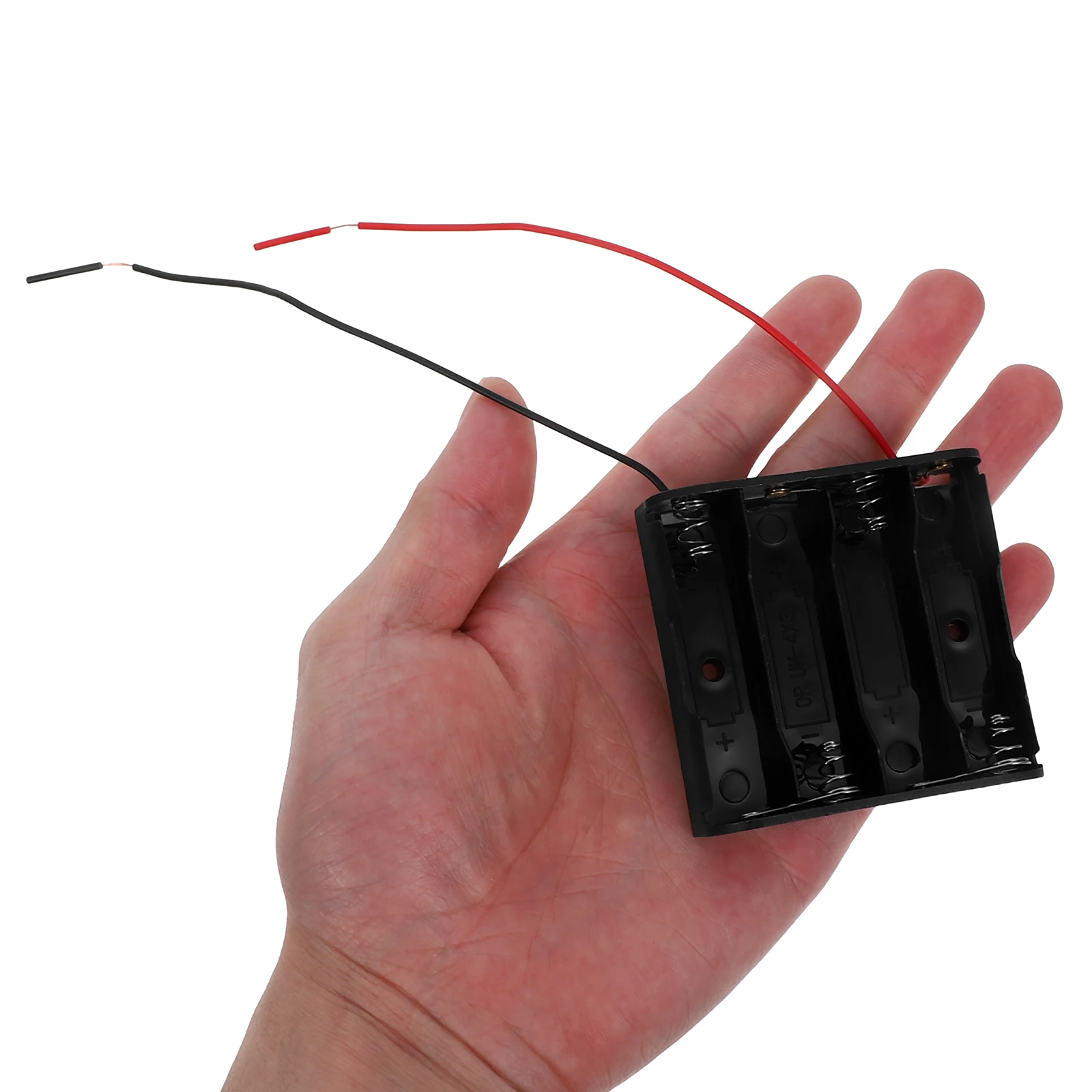 

12 pcs Case Classroom Plastic Holder Batteries Box with Closing Switch for DIY Electronic Storage Industrial Use
