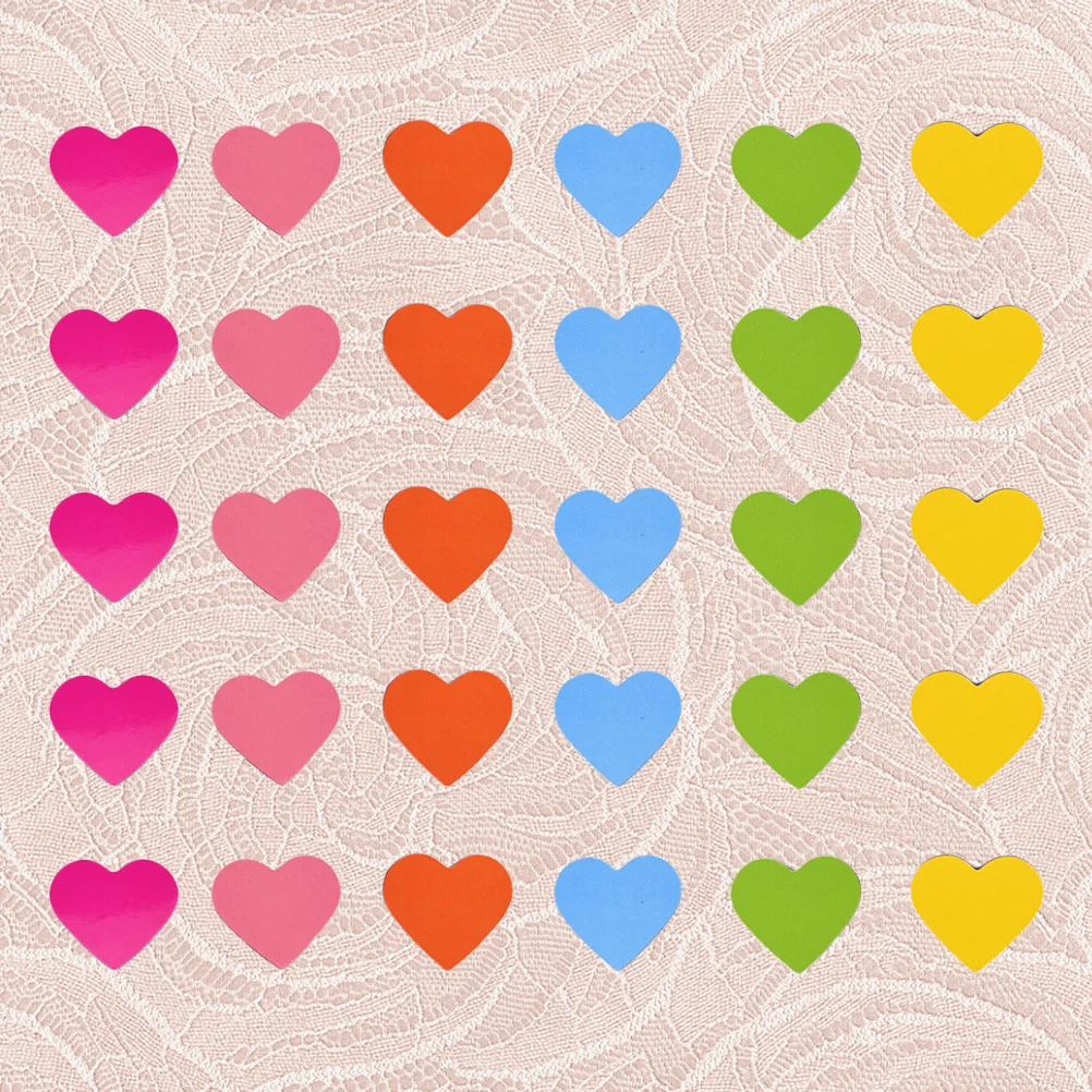 

120Pcs Heart Magnets 3Cm Refrigerator Stickers Decorative Functional Magnetic Clips for Whiteboard Blackboard Locker Calendar