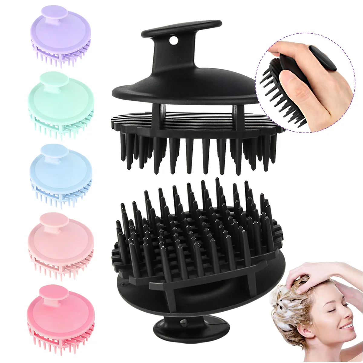 

Hair Accessories Scalp Massager Set Exclusive Scalp SPA Shampoo Massage Brush Comfortable Massage Eco-friendly Shampoo Brush