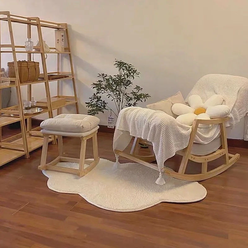 INS – tapis de chevet en forme de nuage, en peluche douce, pour chambre à coucher, tapis de sol antidérapant pour salon, tapis de jeu pour bébé, décoratif pour la maison