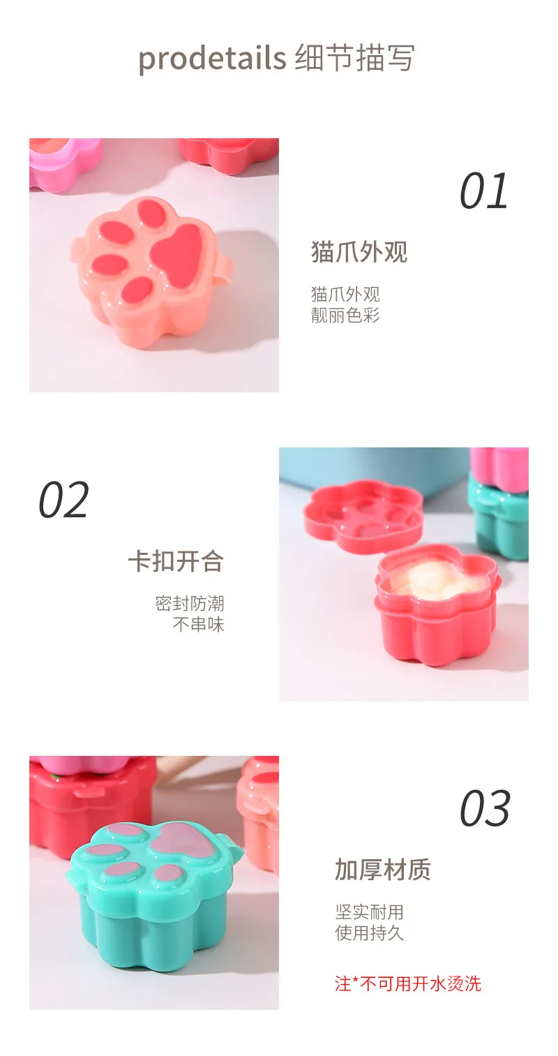 4 stücke Mini Mittagessen Bento Sojasauce Box Nette Design Kunststoff Tragbare Sauce Gläser Würze Spender Mini Salat Tomatensauce Flasche – Detail 11
