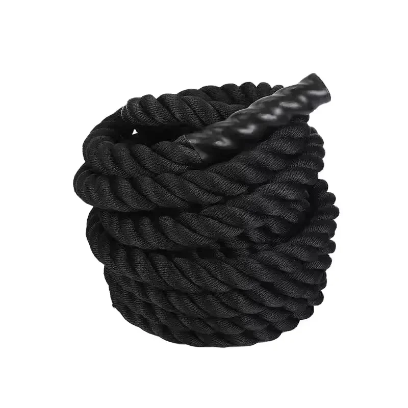 Hot Sale High Quality Gym Fitness Equipment Commercial Black Battle Rope For Strength Training And Full Body Workout