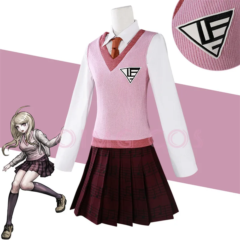 

Kaede Akamatsu Косплей Костюм Аниме Super Danganronpa для униформы для мужчин Хэллоуин
