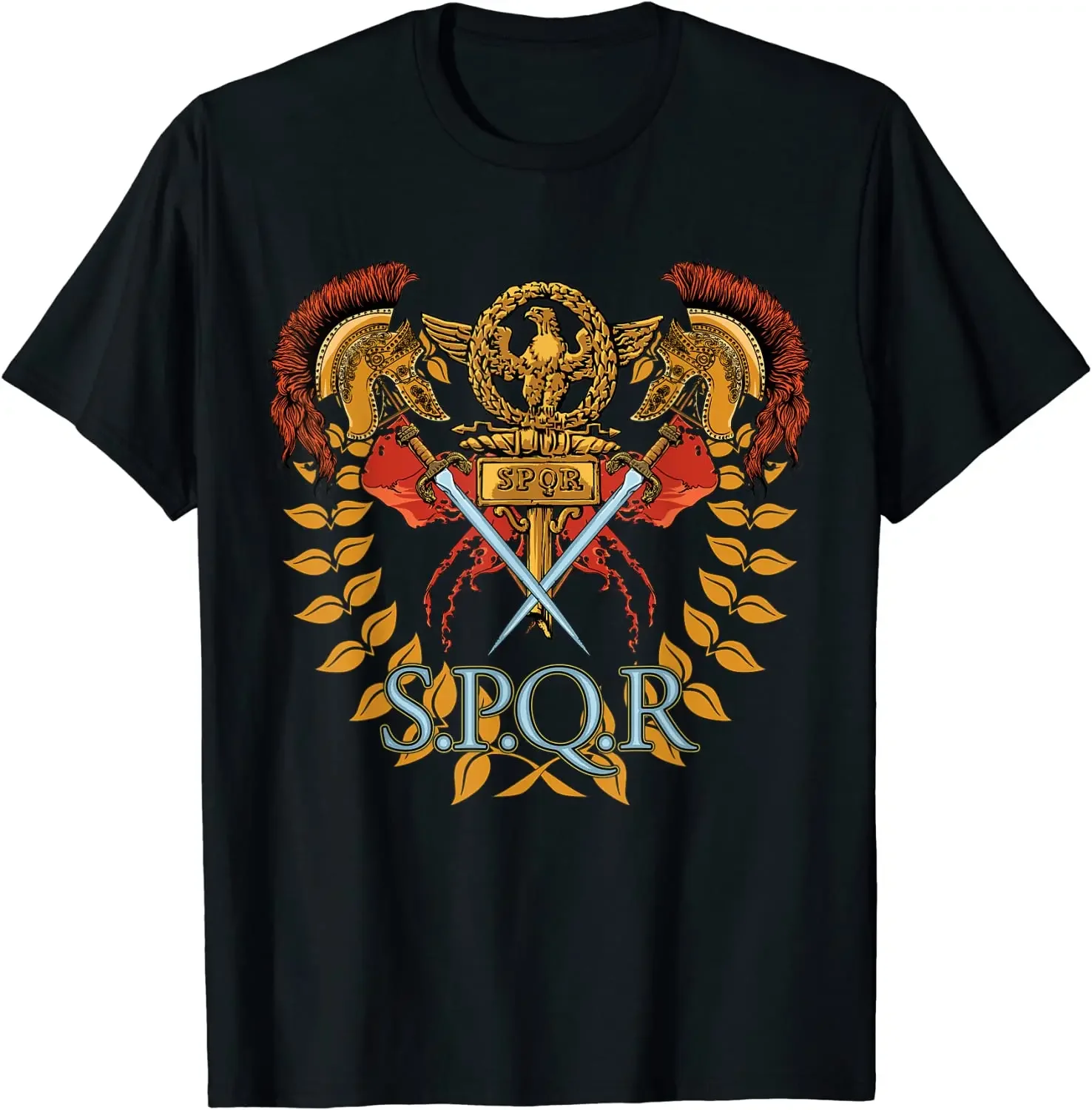 100% Cotton O-Neck Summer Short Sleeve Casual Mens T-shirt Size Ancient Rome Roman Legion SPQR Roman Empire T-Shirt Sweatshirt