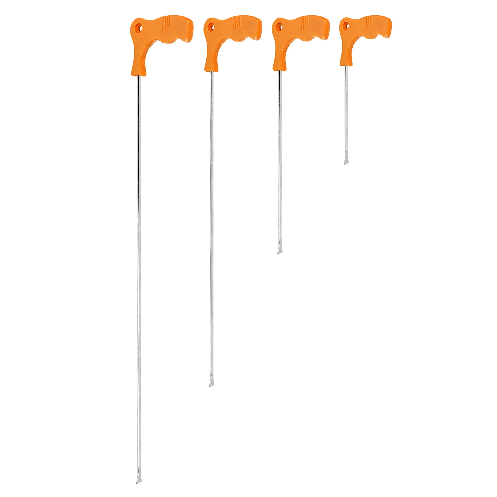 Furuix 4PCS Car Dent Repair Tool Metal Dent Repair Pry Bar Orange Crack Recovery Tool