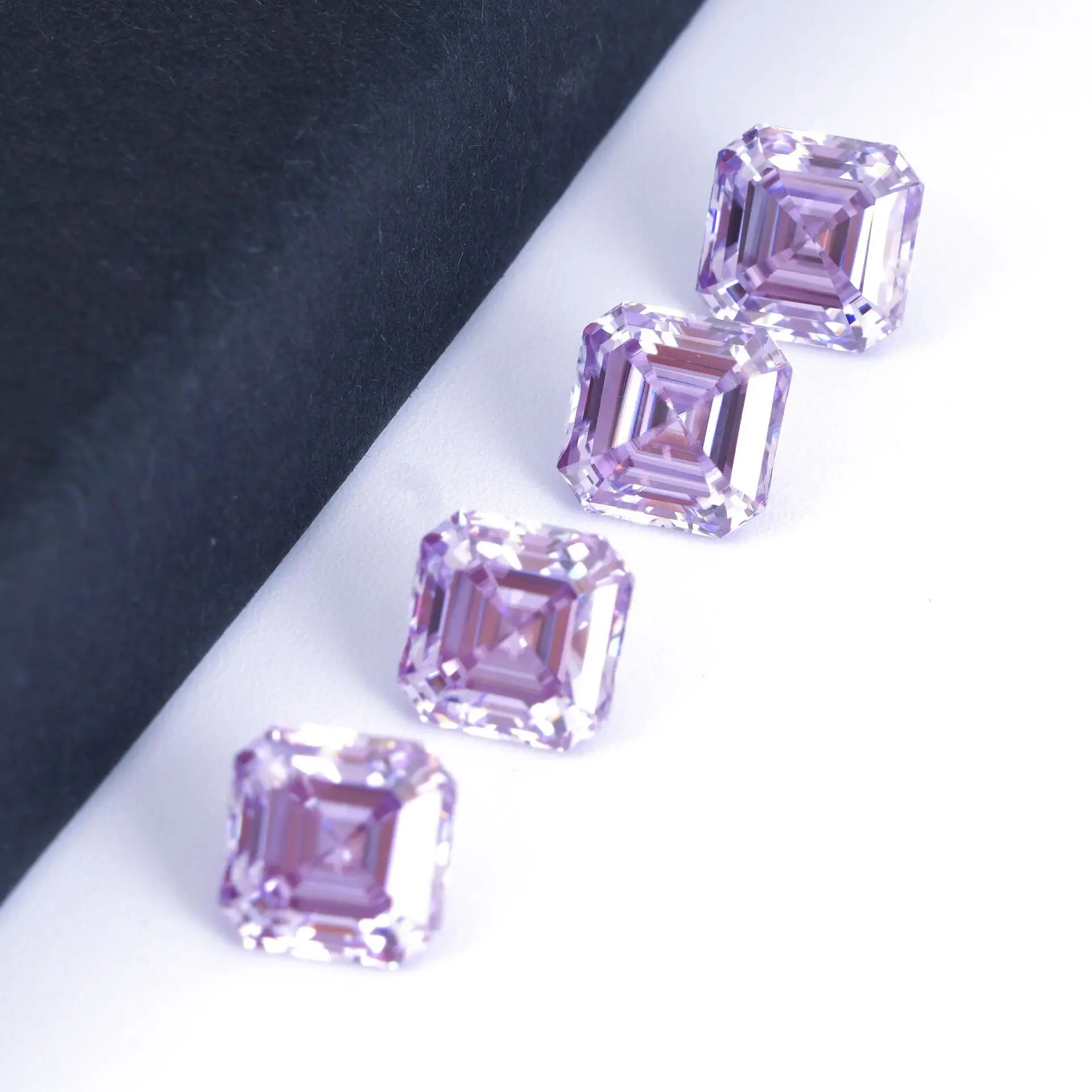 Новый Фиолетовый Муассанит 6x6 мм 1 карат, сертифицированное изготовление колец, ожерелий, сережек, ювелирные изделия