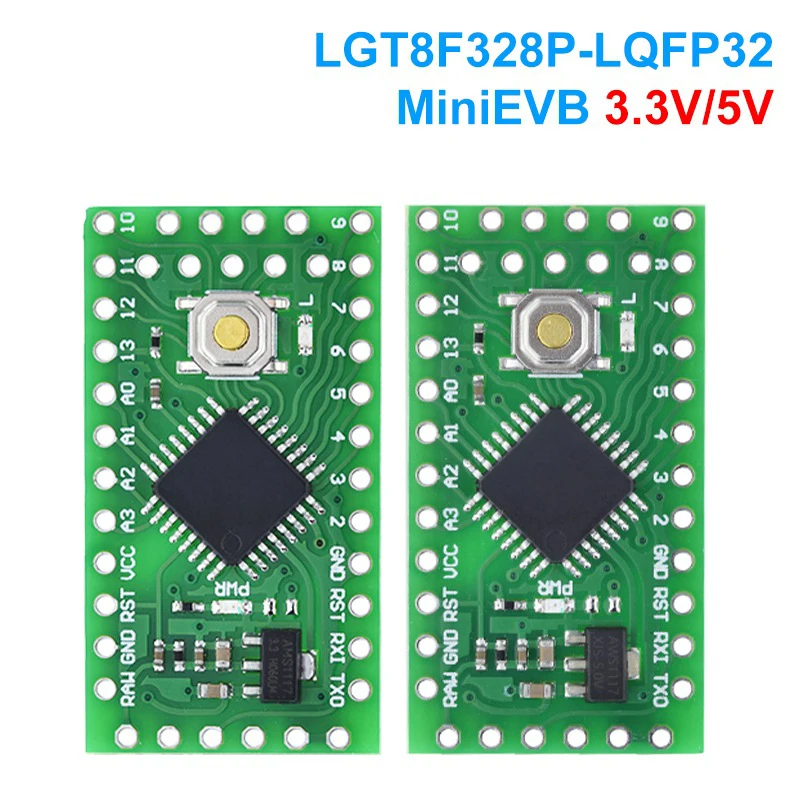 LGT8F328P LQFP32 MiniEVB 3.3V / 5V Replaces Pro Mini ATMEGA328P Fully Compatible For Arduino USE HT42B534-1 Driver