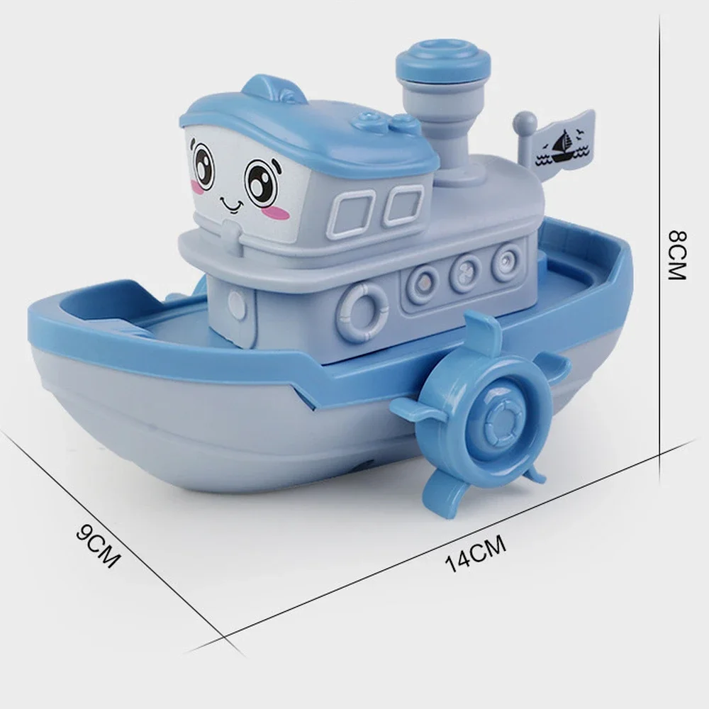 Babybadje Speelgoed Leuke Cartoon Schip Boot Uurwerk Speelgoed Opwindspeelgoed Kinderen Waterspeelgoed Zwemmen Strand Spel voor Kinderen Geschenken Jongens Speelgoed