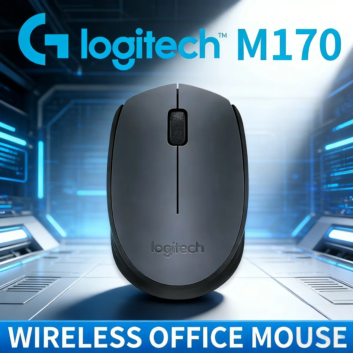 

Беспроводная бесшумная мышь Logitech M170 Dual Mode для офиса и конференций, идеально подходит для использования в офисе, фантастическая + MK245