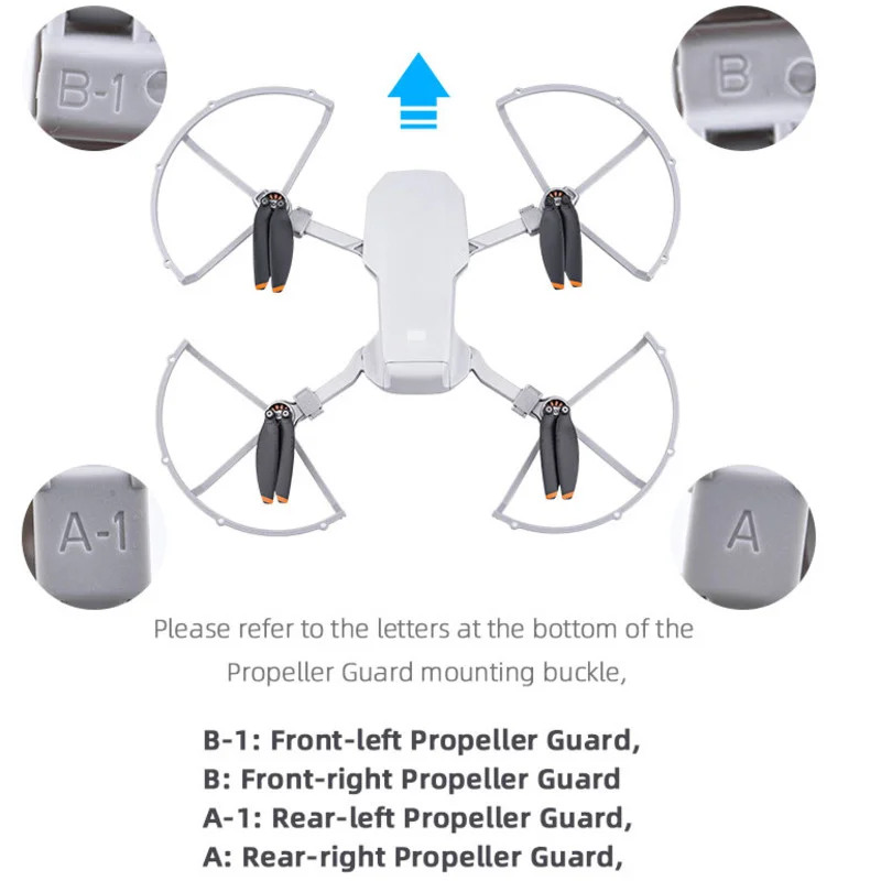 Propeller Guard for DJI Mavic Mini 2 Mini SE Drone Quick Release Propeller Protective Ring Protector Cage Drone Accessory