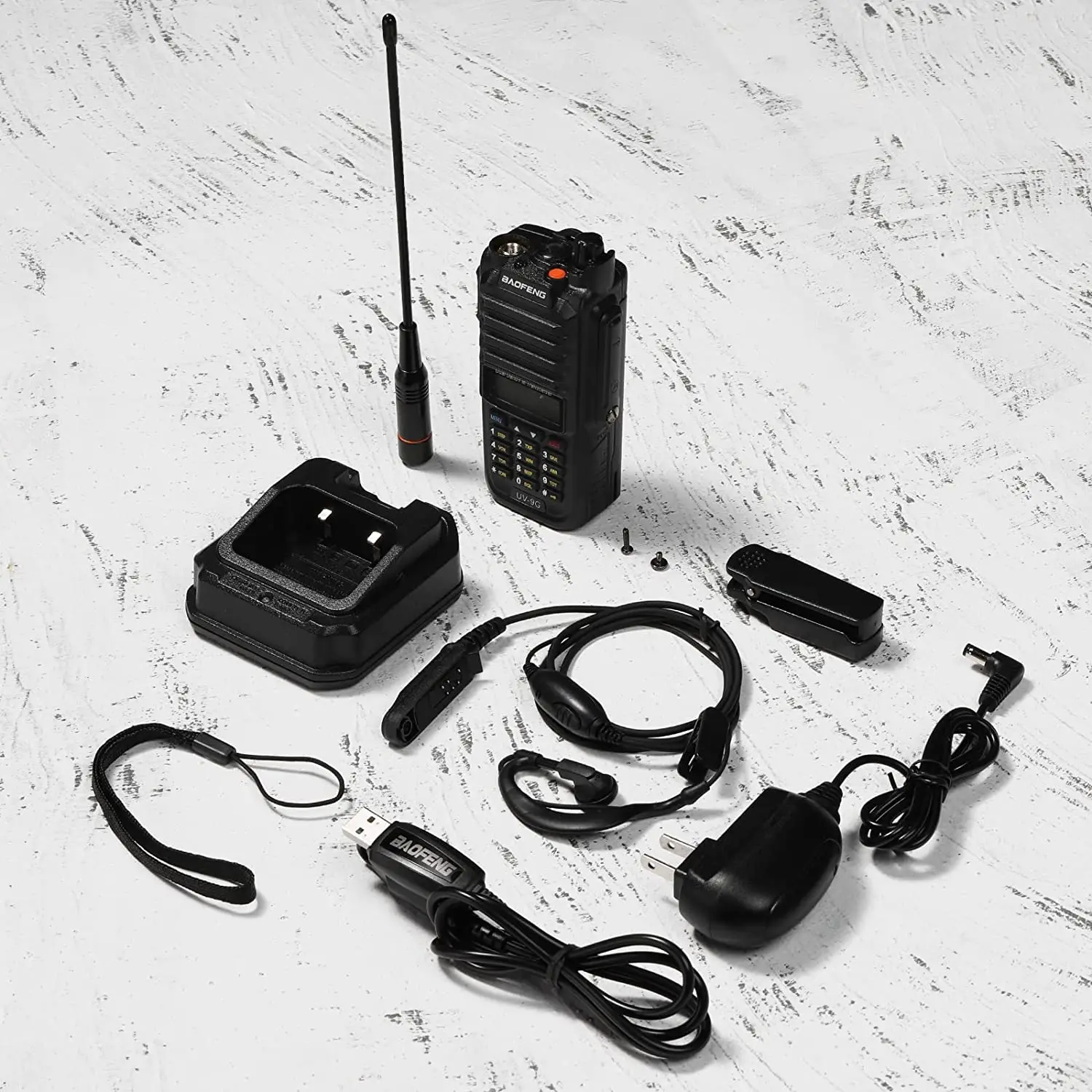 BAOFENG – Radio GMRS UV-9G, étanche IP67, Scanner NOAA double bande, 1 pièce