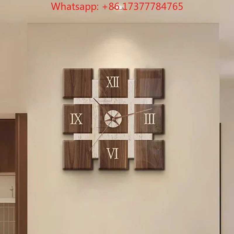 Vintage Wall Clocks Silent Wireless Luxury Large Size Clock Nordic Creativity Interior Ornaments Clock Modern Home Furniture