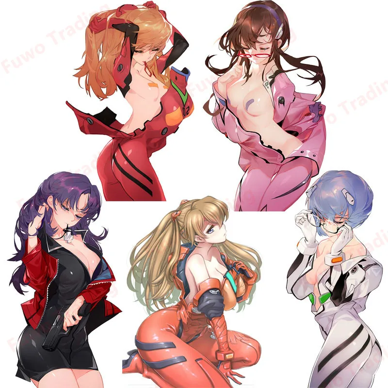 

Cartoon Sexy Girl Car Sticker Rei Langley Asuka Bodysuit Breasts Vinyl PVC Decal for Window Motorcycle Bumper Laptop Auto Decor