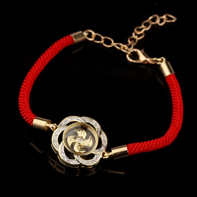 

New Unisex Windmill Bracelet Open for Wealth Red Rope Banquet Jewelry Accessories Gift