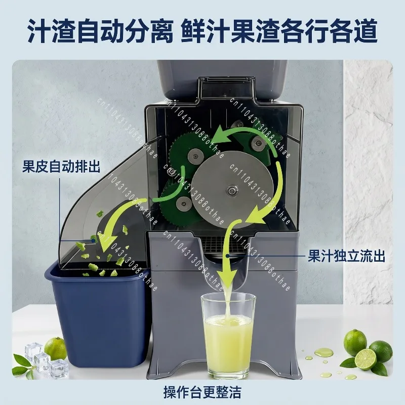 100W Multifunctional Fruit Juice Automatic Residue Juice Commercial Lemon Kumquat Juicer Fully Automatic Juicer