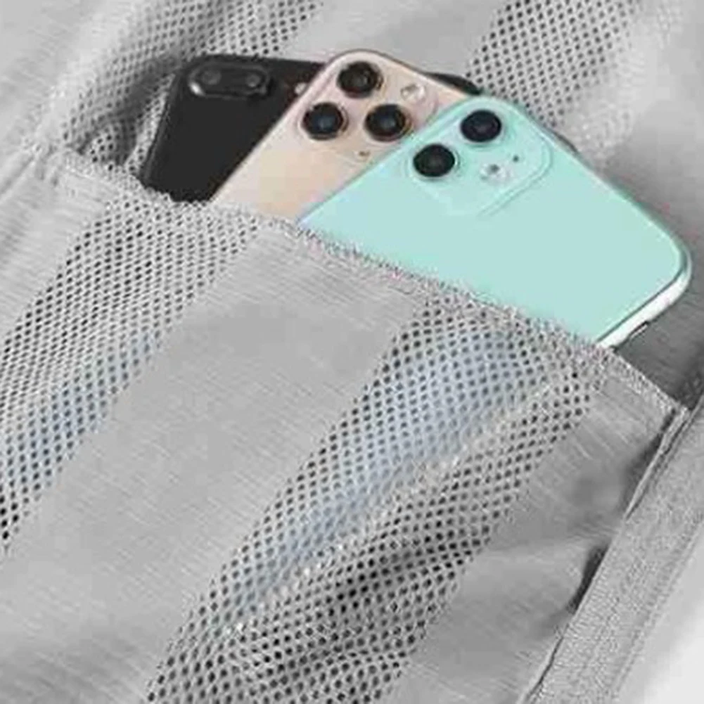 Сетчатый быстросохнущий дышащий жилет для мужчин, куртка без рукавов с несколькими карманами для рыбалки и пешего туризма на открытом воздухе