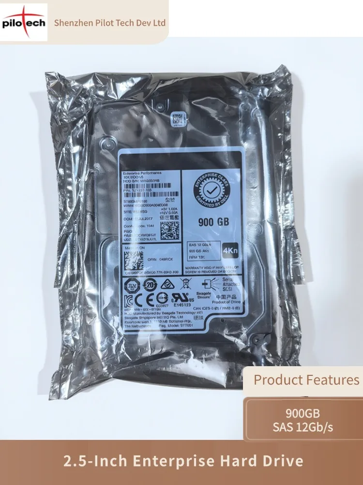 

1UY233-150 049RCK 900GB 15000RPM SAS 12Gb/s 256MB Cache (512e) 2.5-Inch Enterprise Hard Drive