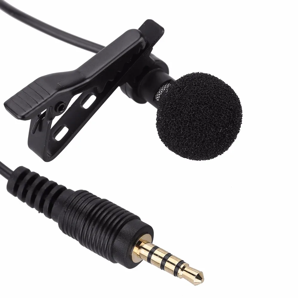 Jack Light Portable Professional Universal Link To Smartphone Clip-on Lapel Microphone Hands-free Mike Wired Condenser