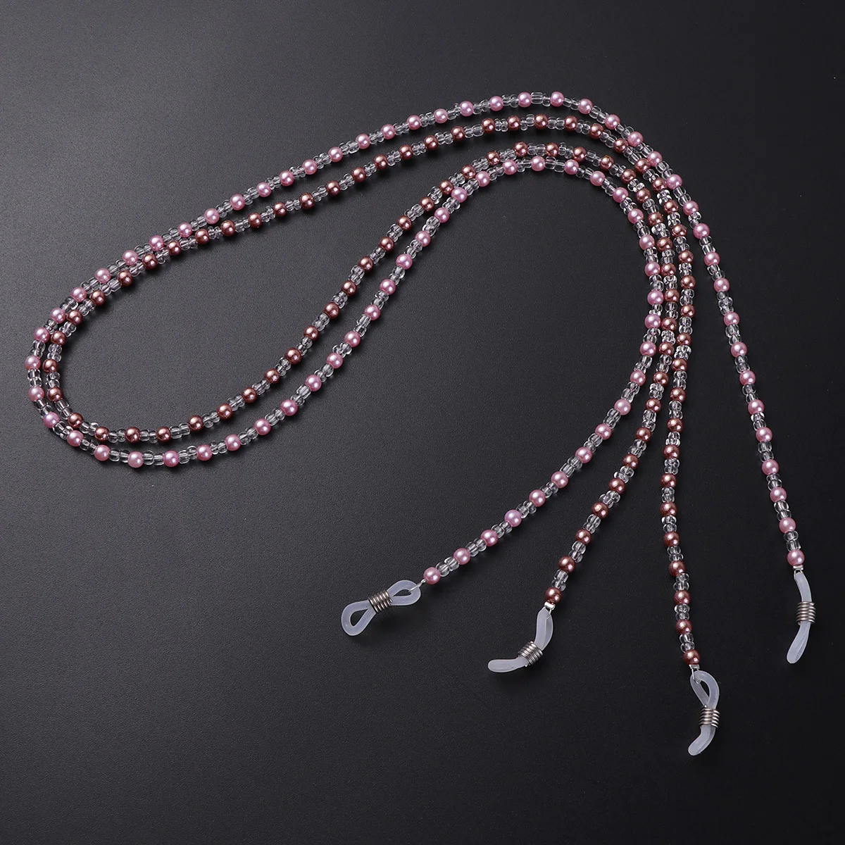 

4Pcs Eyeglasses String Holder Beaded Fashion Chain Anti-Slip Eyewear Retainer Strap Glasses Holder Cord Eyeglass Chain