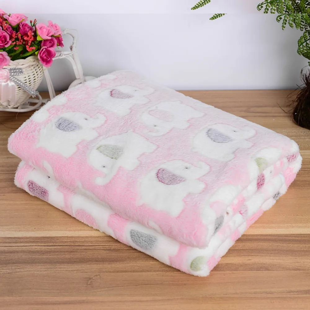 Cute Warm Pet Bed Mat Cover Towel Handcrafted Cat Dog Fleece Soft Blanket for Small Medium Large dogs Puppy Pet Supplies