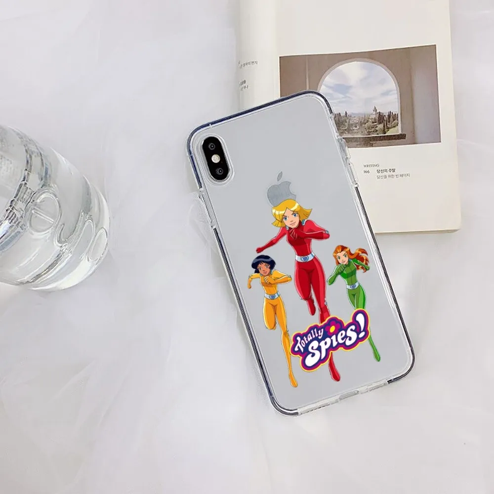 Totally Spies Phone Case For iPhone 15 11 12 13 14 Mini Pro Max XR X XS TPU Clear Case For 8 7 6 Plus SE 2020