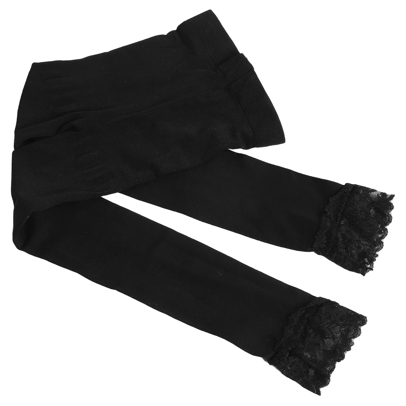 

Girls Lace Trim Leggings Summer Pants Pink Kids Yoga Sports Dance Casual Activewear Toddlers Daily Wear Stretch Crop Pants