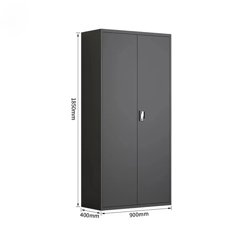 Office Garage Metal Locker Metal File Cabinet 2 Door Steel Cabinet With Adjustable Shelf
