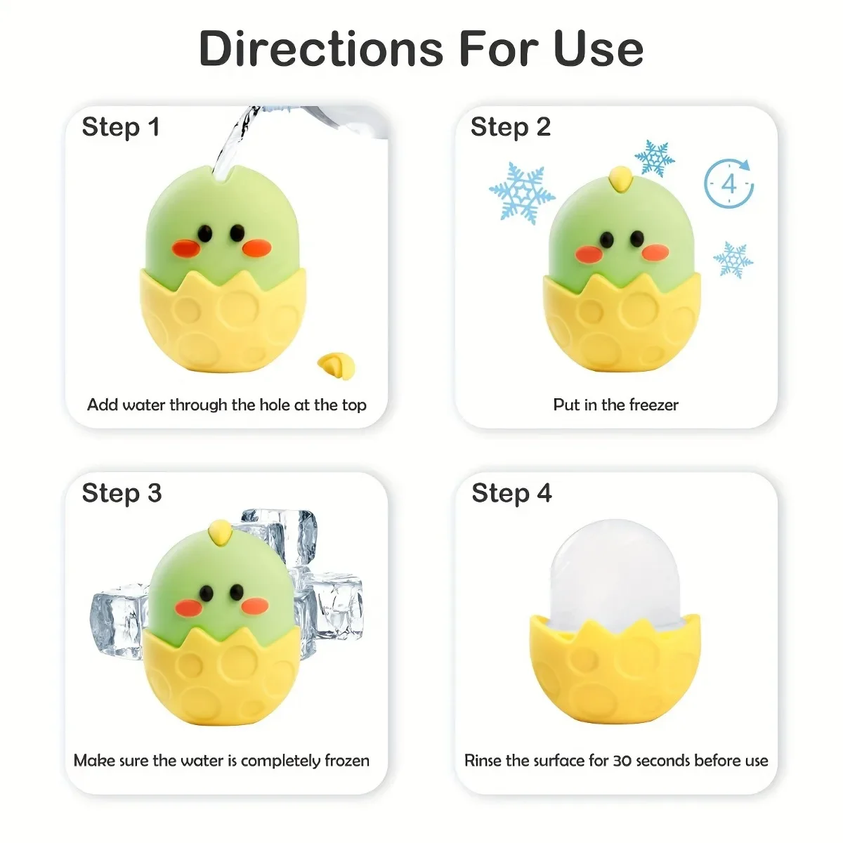Ice Face Roller Ice Cube Beauty Massage Silicone Ice Mold for Eye Puffiness Ice Facial Roller Shrink Pores