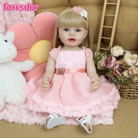 55 सेमी सजीव पुनर्जन्म बेबी गर्ल गुड़िया पूर्ण सिलिकॉन विनाइल लड़की शरीर धोने योग्य एलेन राजकुमारी बच्चा बेबे जन्मदिन क्रिसमस उपहार 10 best sales बच्चा पुनर्जन्म - №7