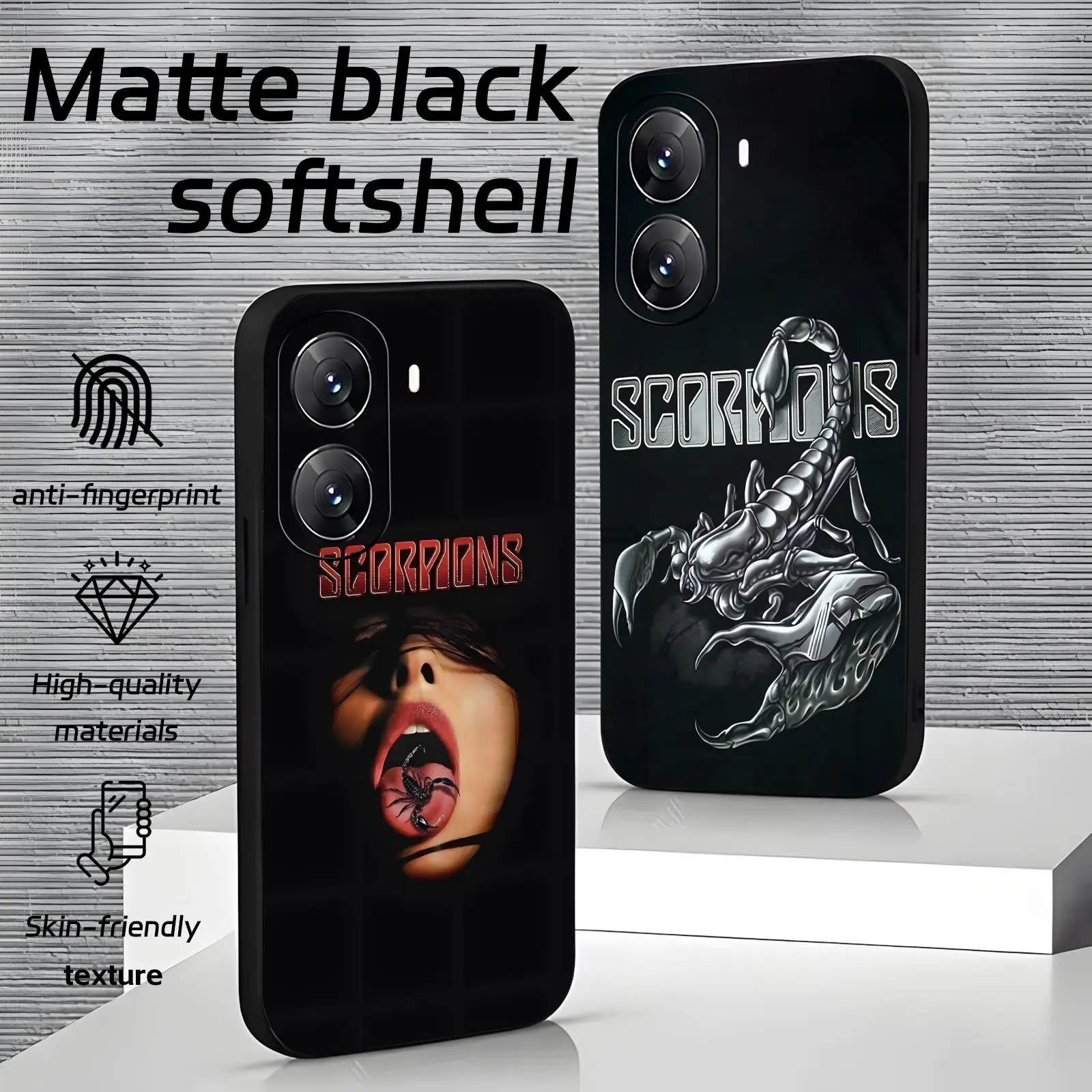 S-ScorpionsE S Band  Phone Case For Xiaomi POCO M7 M6 M5 X8 X7 X6 F8 F7 F6 Pro 5G Soft black Shockproof Cover