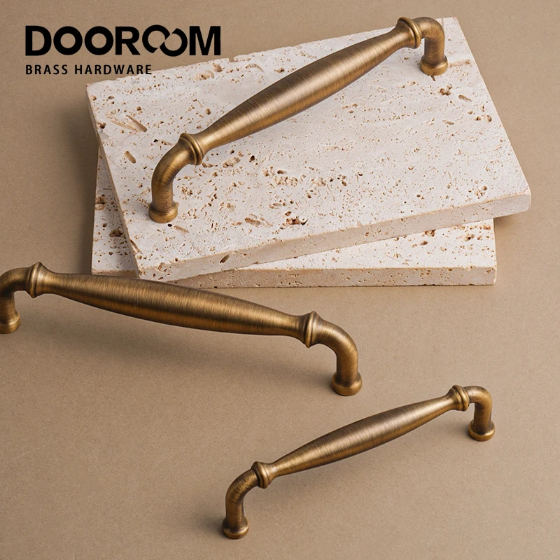 Dooroom-Poignée de main en laiton de haute qualité, meubles pour la maison, armoire, commode, planche de Chi, accessoires de cuisine, poignées